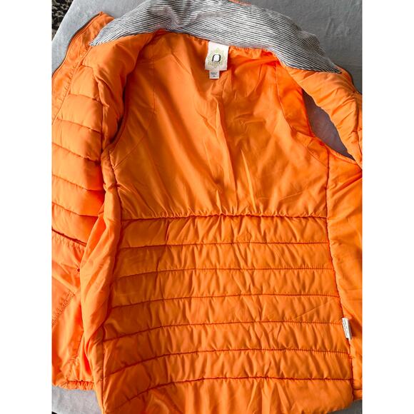 Tangerine Thermal Vest Orange Womens XL Puffer Reflective Strip Outdoors - Picture 3 of 7